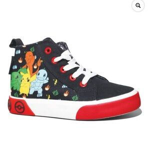NWOT - Pokemon Kids Sneakers - Black and Red with Character Design